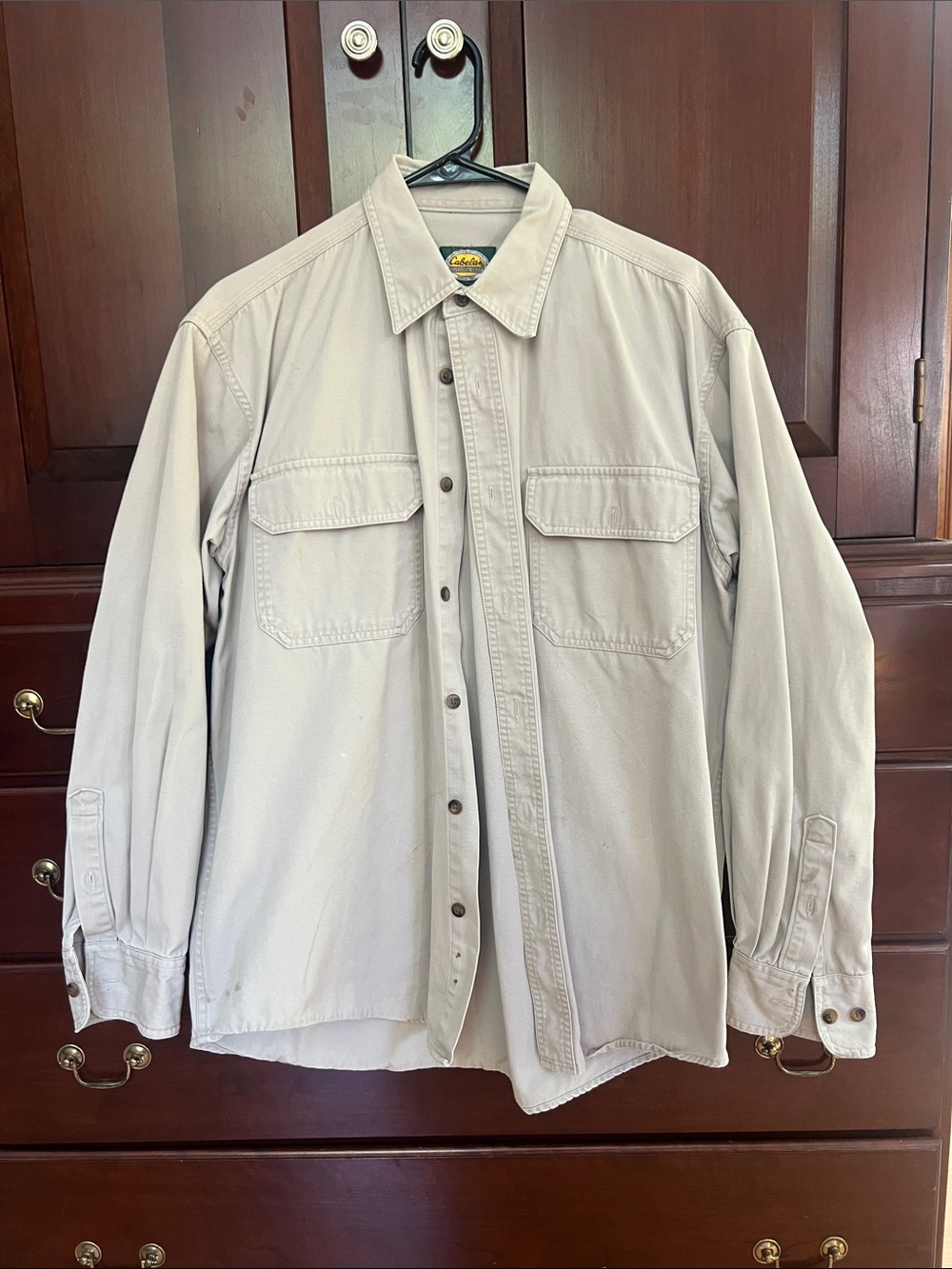 Cabela's Men's Light Beige Utility Shirt